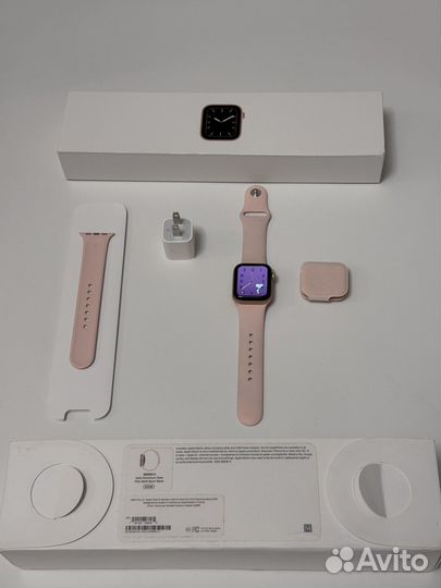 Часы apple watch 5 40 mm gold pink