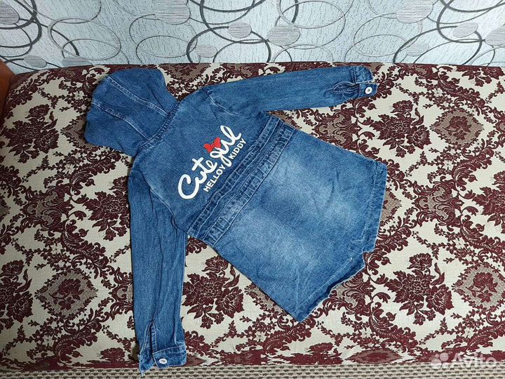 Куртка для девочки джинсовая