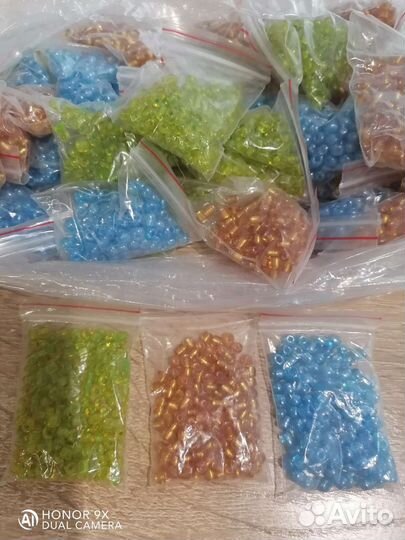 Бисер мелкий, крупный
