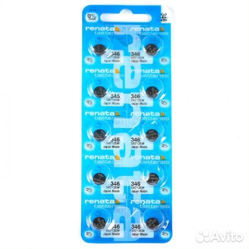 Батарея Renata 346;SR712SW 10 шт