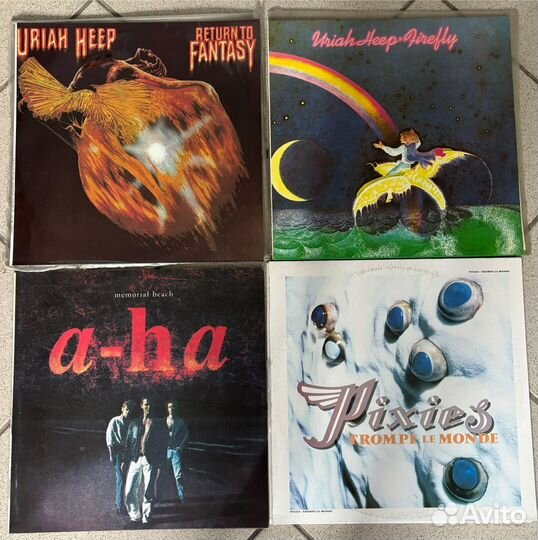 Виниловая пластинка битлз, Deep Purple, kiss, Uria
