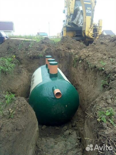 Установка септика байкал7