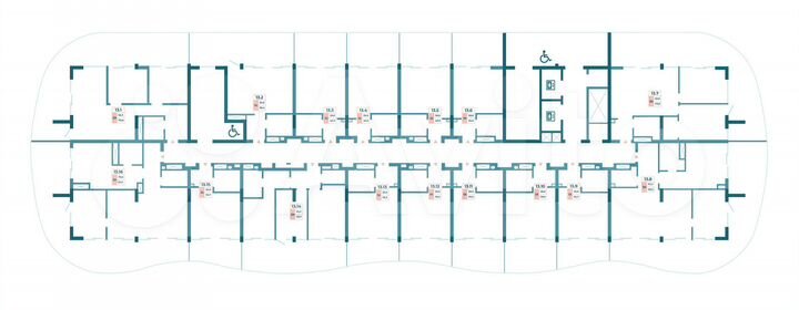 1-к. апартаменты, 40,3 м², 13/13 эт.