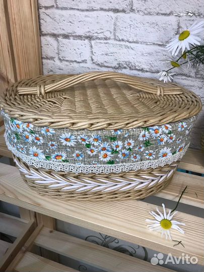 Плетеная хлебница