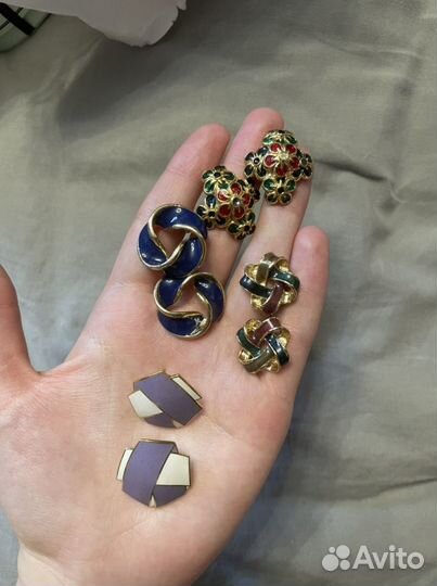 Серьги винтажные
