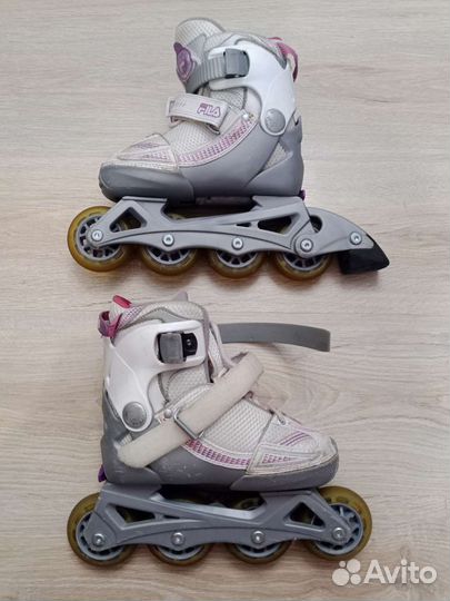 Раздвижные детские ролики Fila, размер 29-32