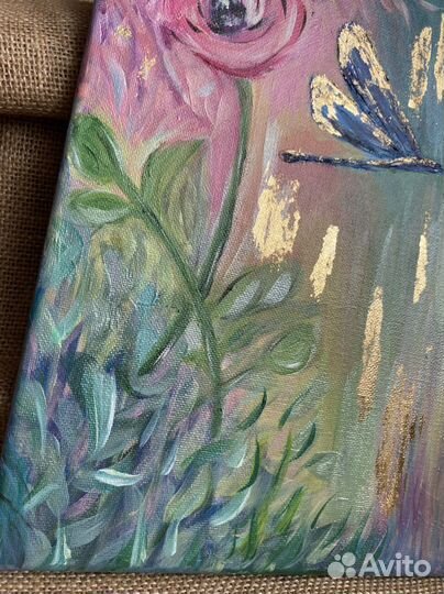 Панно картина акрил поталь перламутр