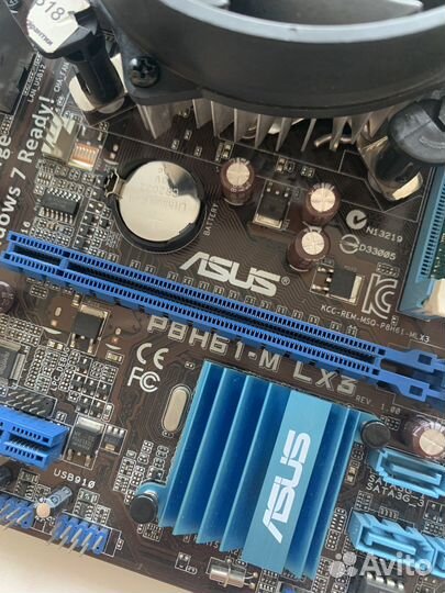 Материнская плата с процессором и памятью lga 1155