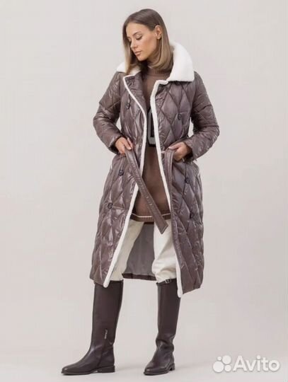 Пальто женское зимнее длинное 48