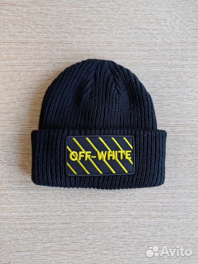 Мужская шапка off white