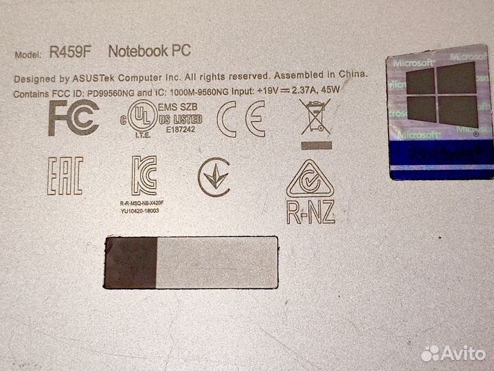 Ноутбук Asus R459f