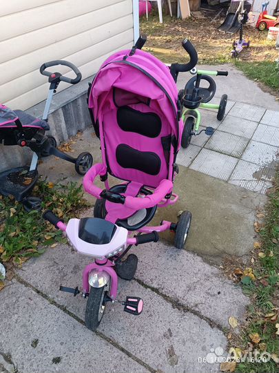 Детский велосипед с ручкой бу