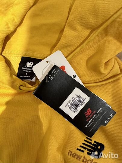 New Balance Logo Hoodie 'Yellow'