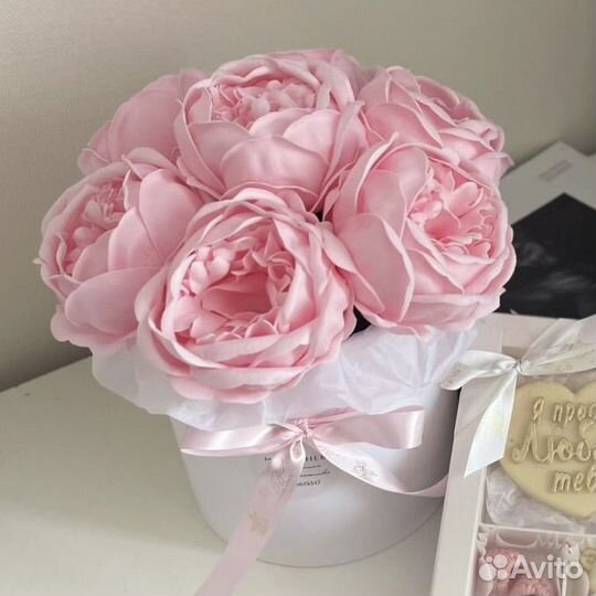 Букет Пионов из мыла