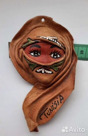 Магнит Тунис натур.кожа 9 х15см