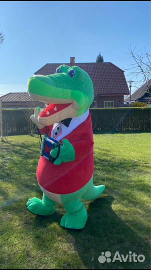 Гена крокодил надувной костюм новый 2м 60 см