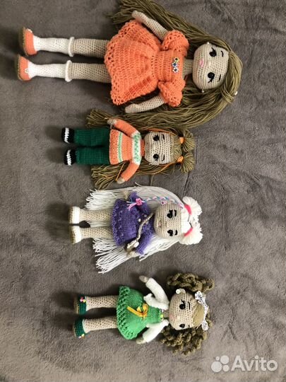 Вязанная кукла ручной работы