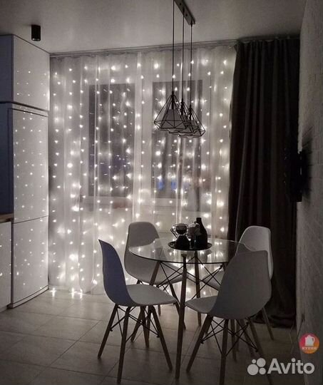 Гирлянда штора 3х3