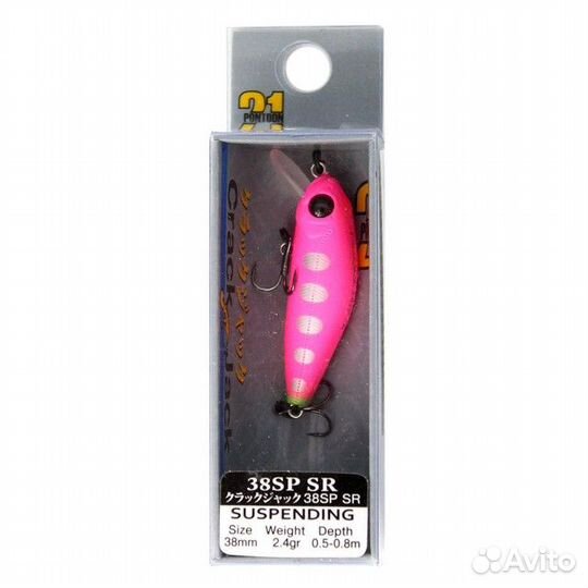 Воблер pontoon 21 crackjack SR SP 38мм