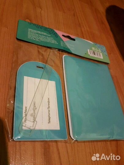 Обложка для паспорта, бирка для багажа