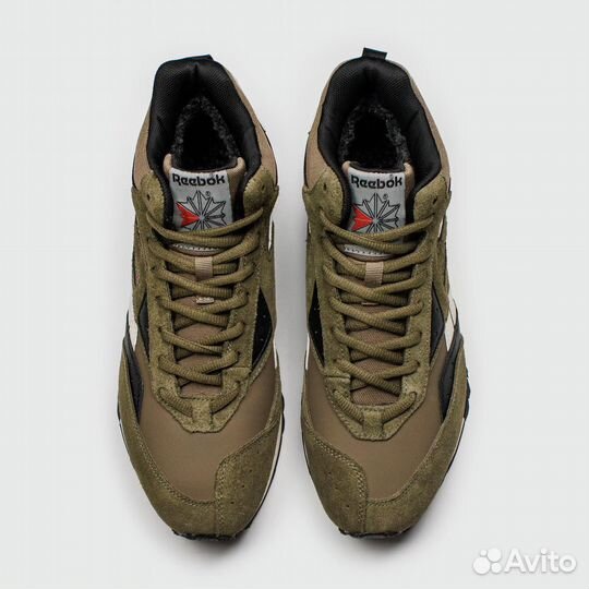 Reebok LX 2200 Mid Olive White with Fur