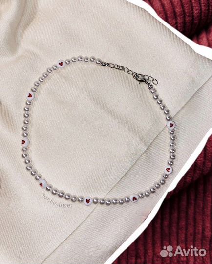 Чокер украшение из бисера