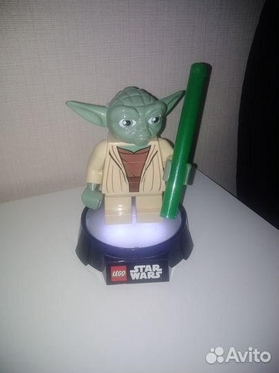 Lego Star Wars Йода фонарик ночник