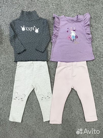 Пакет одежды 80 86 на девочку next hm