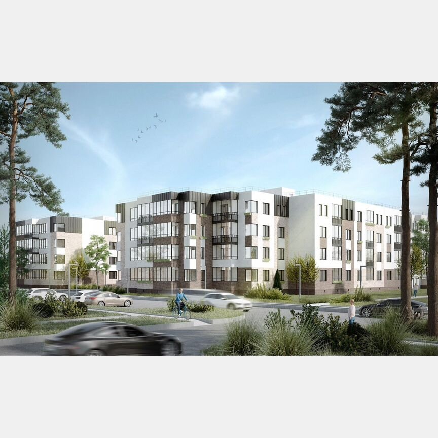 1-к. квартира, 47,7 м², 1/4 эт.