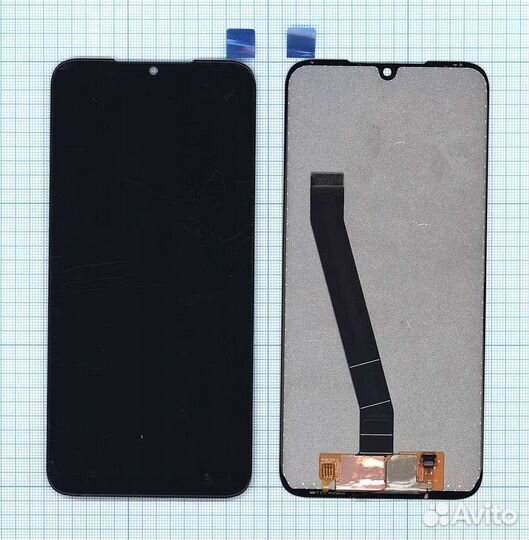 Дисплей для Xiaomi Redmi 7 Черный - Оптима