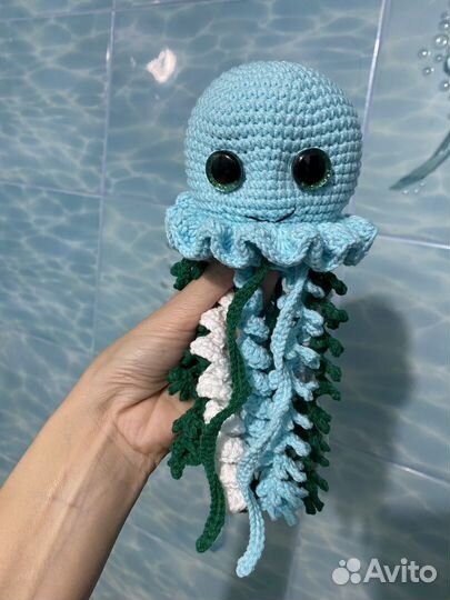 Вязанные игрушки осьминожки для новорожденных