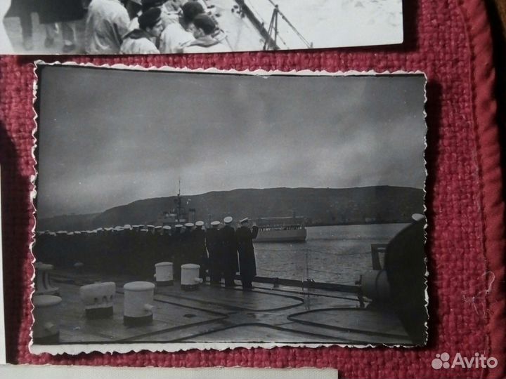 Фото «на рейде Мурманск» 1958г. 8шт СССР