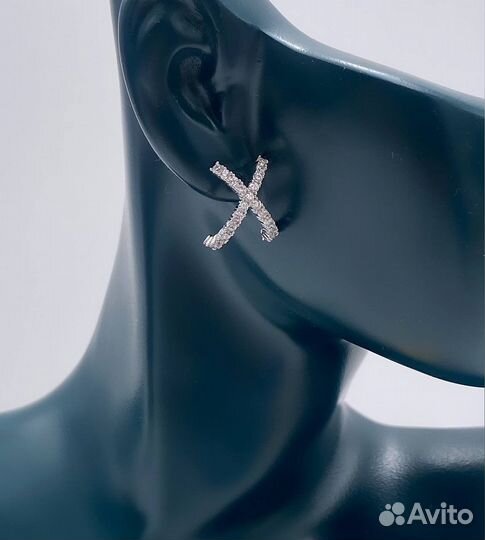 Серьги с цирконами