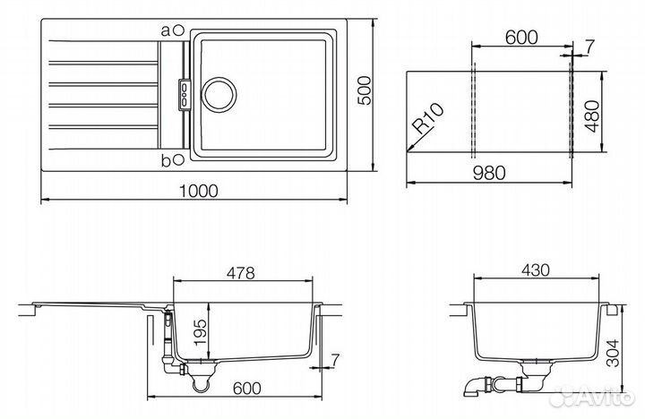 Мойка кухонная Schock Signus 60D Large (D-100L) бр
