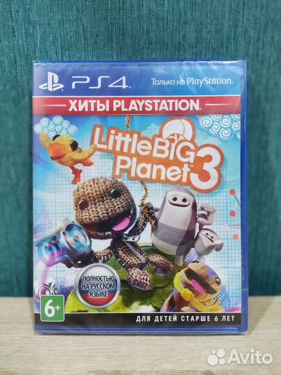 Игра PS4 Little Big Planet 3. Диск новый, в пленке