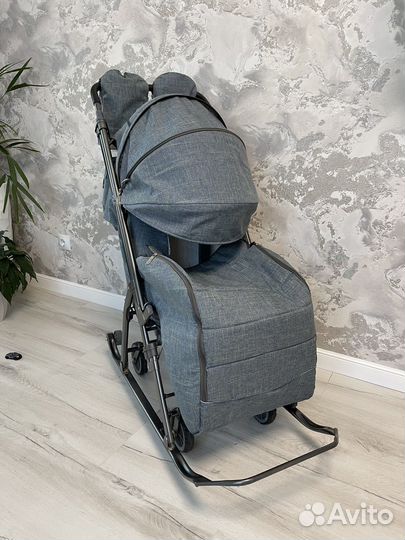 Детские санки коляска новые