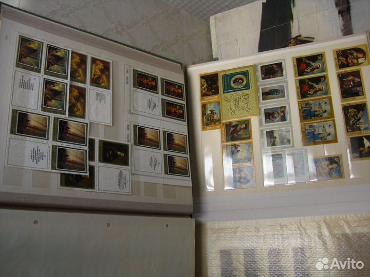 Коллекция марок с большими альбомами цаф 14 л