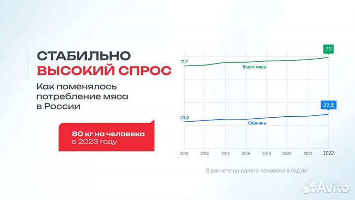 Инвестируйте в самую крупную сеть мясных лавок