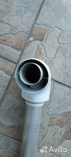 Труба на котёл колонку. Турбо