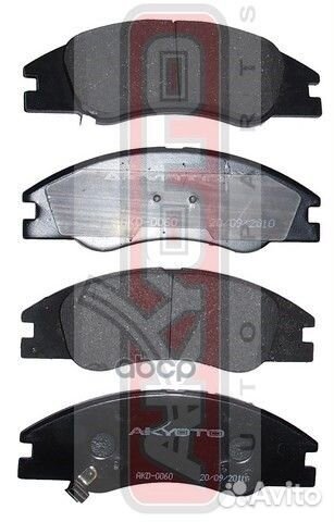 Колодки тормозные дисковые пер AKD0060 akyoto