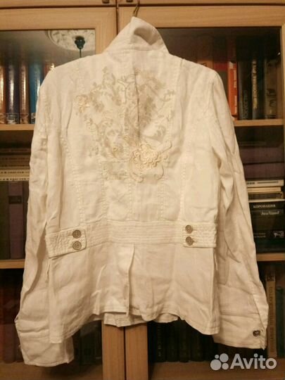 Летний льняной жакет женский Tom Tailor