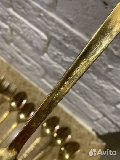 Набор столовый япония позолота