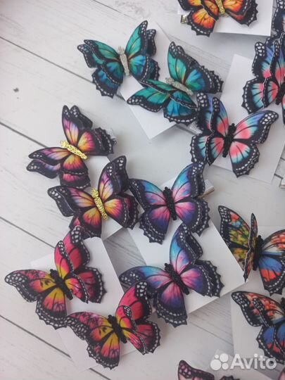 Бабочки заколочки