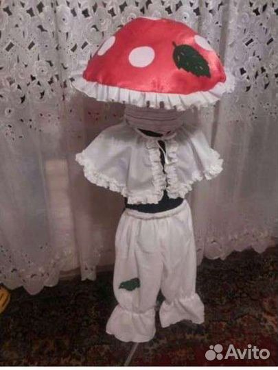 Костюм мухомор,белый гриб,поганка