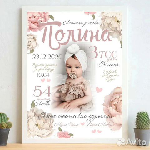 Детская метрика, постеры, шокобоксы
