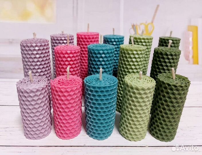 Вощина для свечей цветная