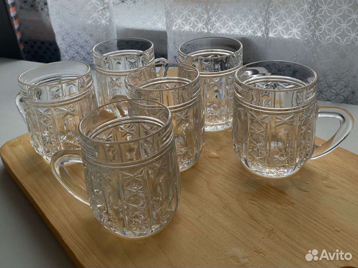 Хрустальные кружки чешские