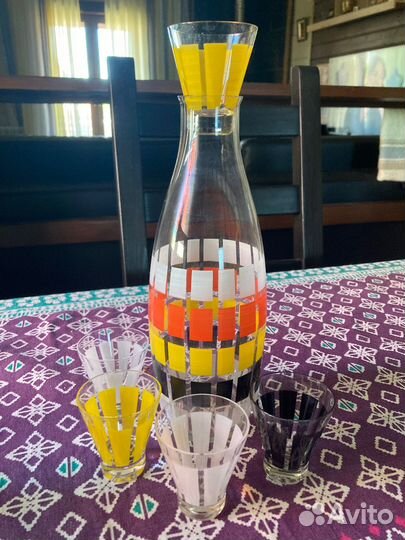 Набор графин и стопки СССР