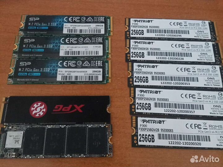 SSD m2 256, 500 GB