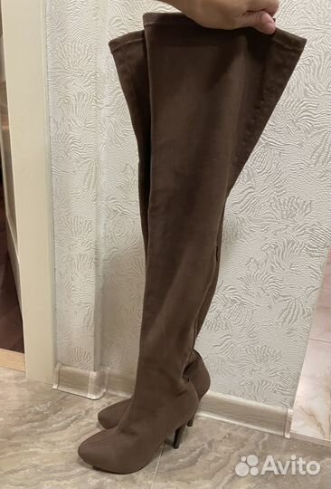 Ботфорты натуральная замша 38